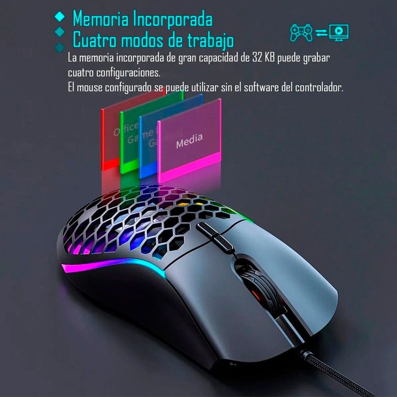 Mouse Gamer Personalizable Rgb Imice T60 6400 dpi-6