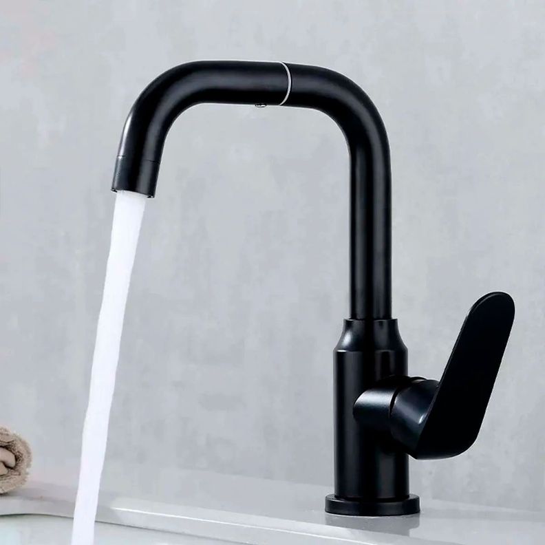 Llave Griferia Lavaplatos Cuello Giratorio Negro Mate Tap08-1