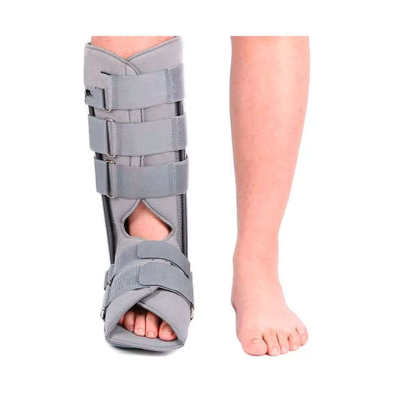 Bota Ortopédica Inmovilizadora Larga Gris Premium Oneder Talla S-4