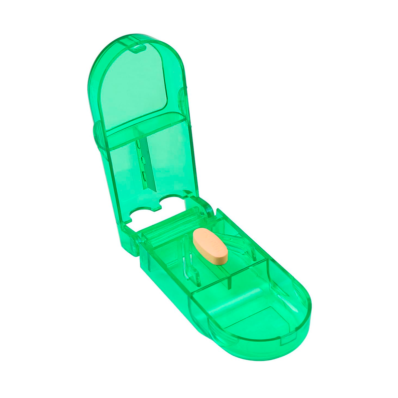 Pastillero Organizador Cortador Dosificador Pastilla Oneder Verde-0