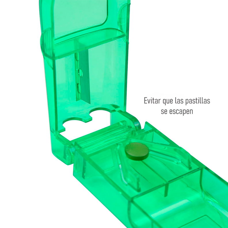 Pastillero Organizador Cortador Dosificador Pastilla Oneder Verde-5