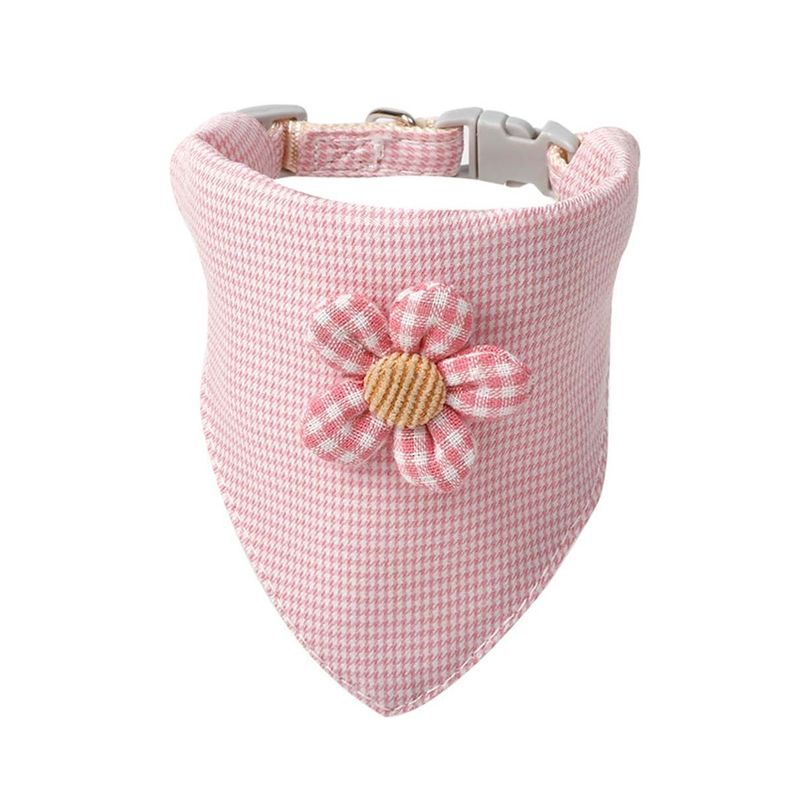 Collar Bufanda Tipo Pañuelo Para Mascota Perro Gato Rosado-0