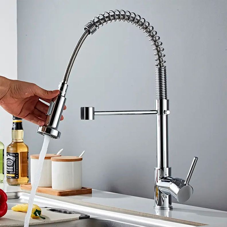 Llave Grifería Lavaplatos Simple Cuello Cisne Flexible Tap03-2