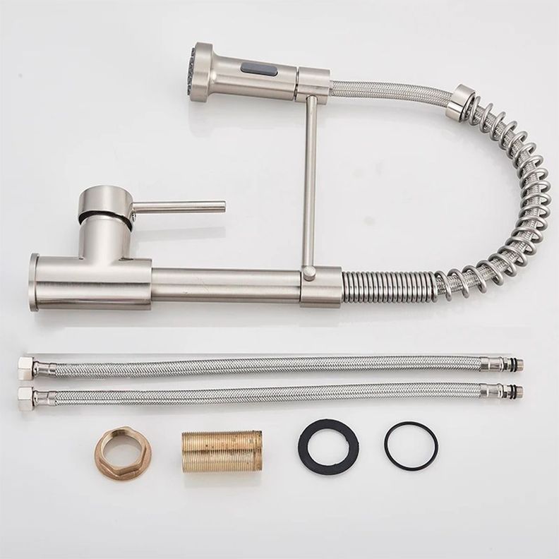 Llave Grifería Lavaplatos Simple Cuello Cisne Flexible Tap03-6