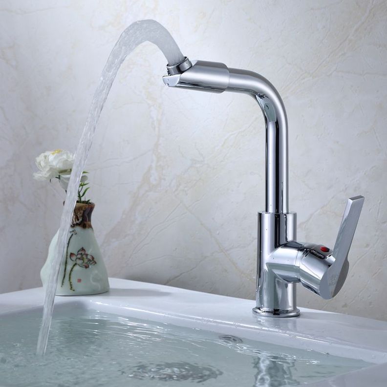 Llave Grifería Lavaplatos Monomando Alargado Plateado Cocina Tap07-1