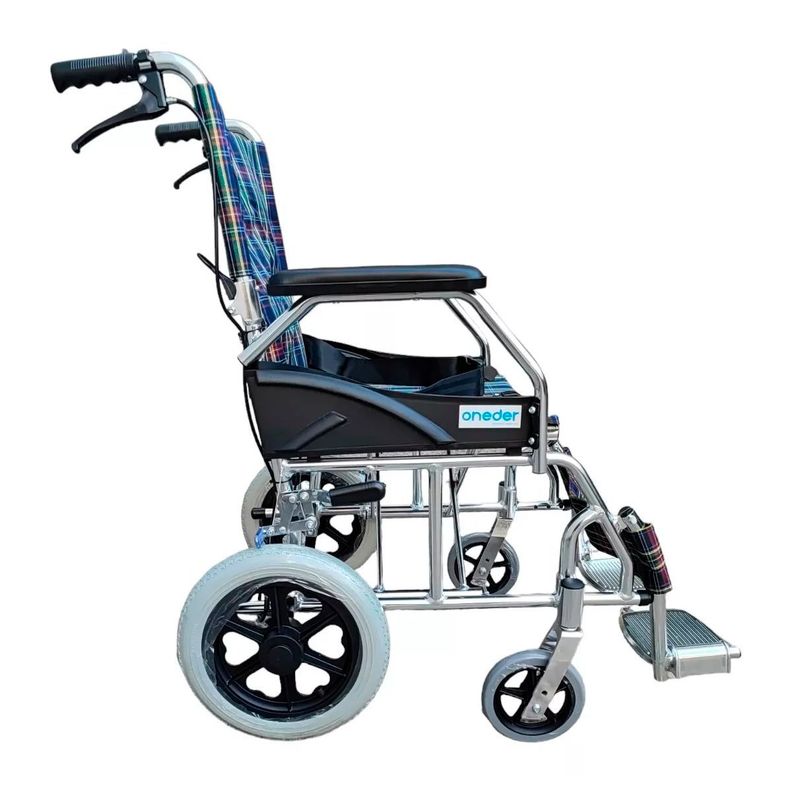 Silla De Ruedas De Paseo Y Traslado En Aluminio Oneder-3