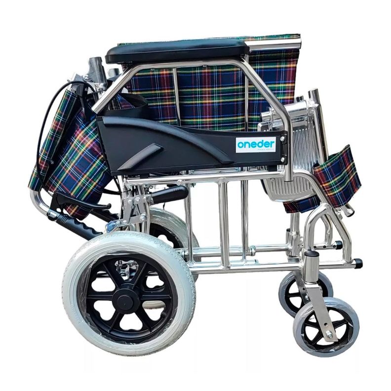 Silla De Ruedas De Paseo Y Traslado En Aluminio Oneder-4