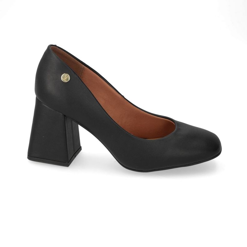 Taco Ancho 7 Cm Vizzano Eco Cuero Negro 34
