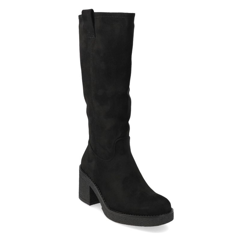 Bota Mujer New Walk Taco Ancho 7cm Negro