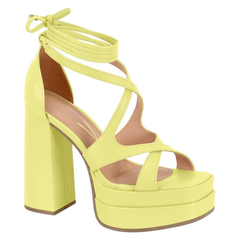 Sandalia Maxi Plataforma Vizzano Amarillo