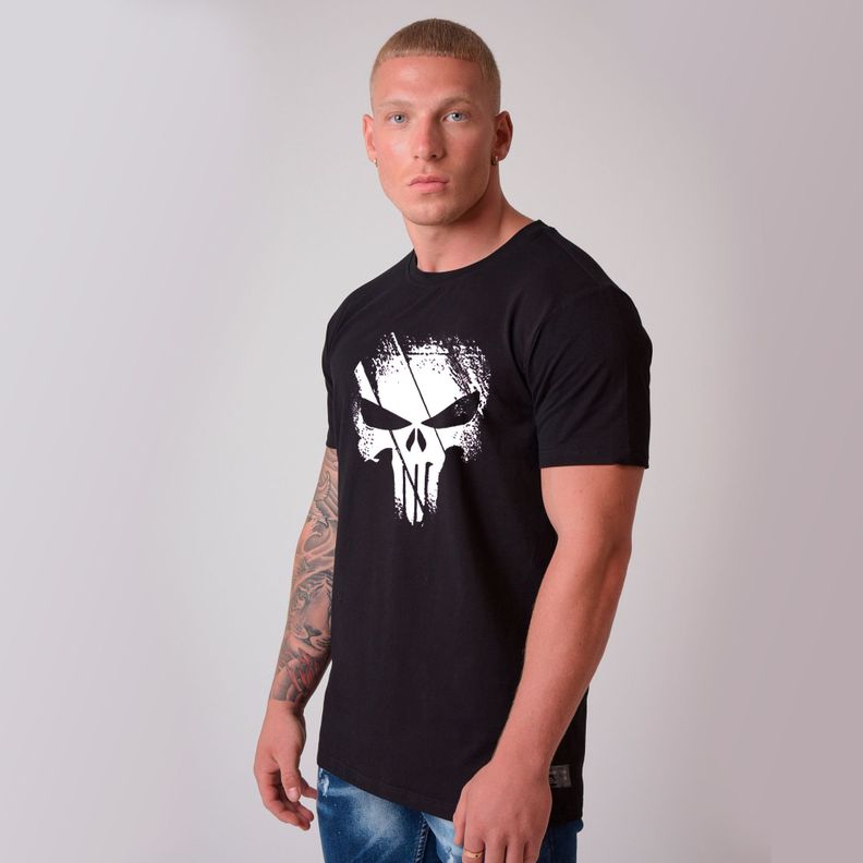 Polera Basic The Punisher Edicion Limitada Black-0