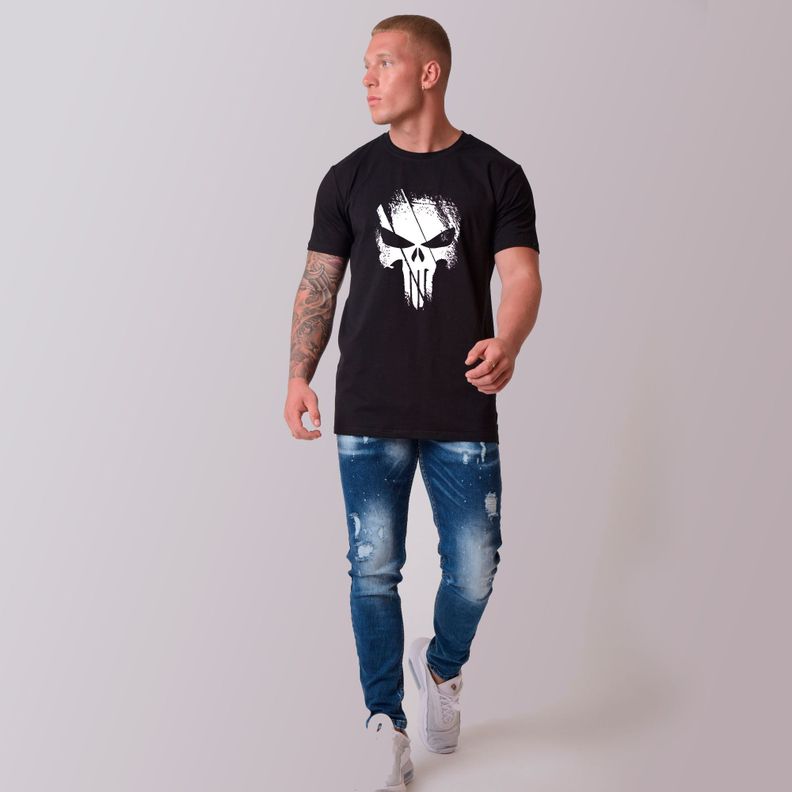 Polera Basic The Punisher Edicion Limitada Black-1