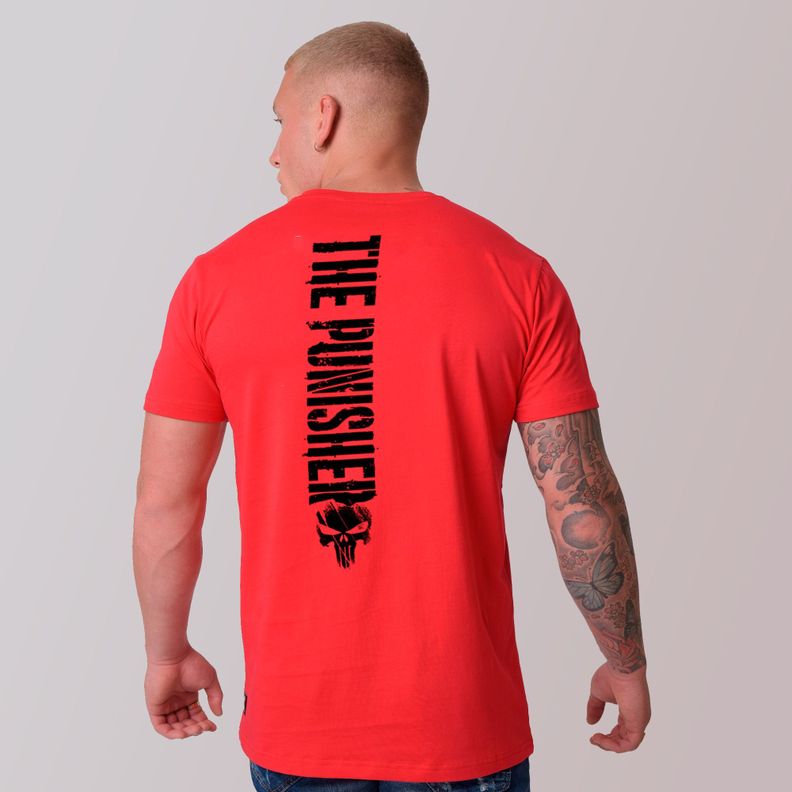 Polera Basic The Punisher Edicion Limitada Red-1