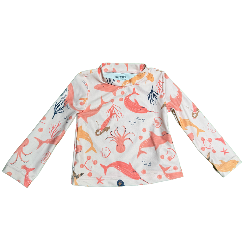 Traje de Baño Niña Carters Color Naranja Edad 12 meses-3