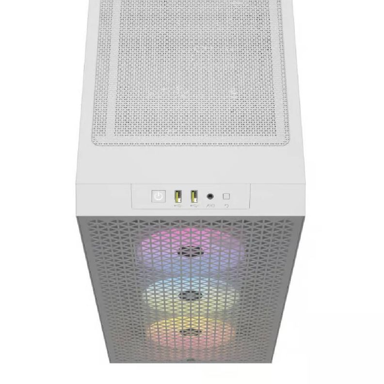 Gabinete Corsair 3000D RGB AirFlow Vidrio Blanco-2