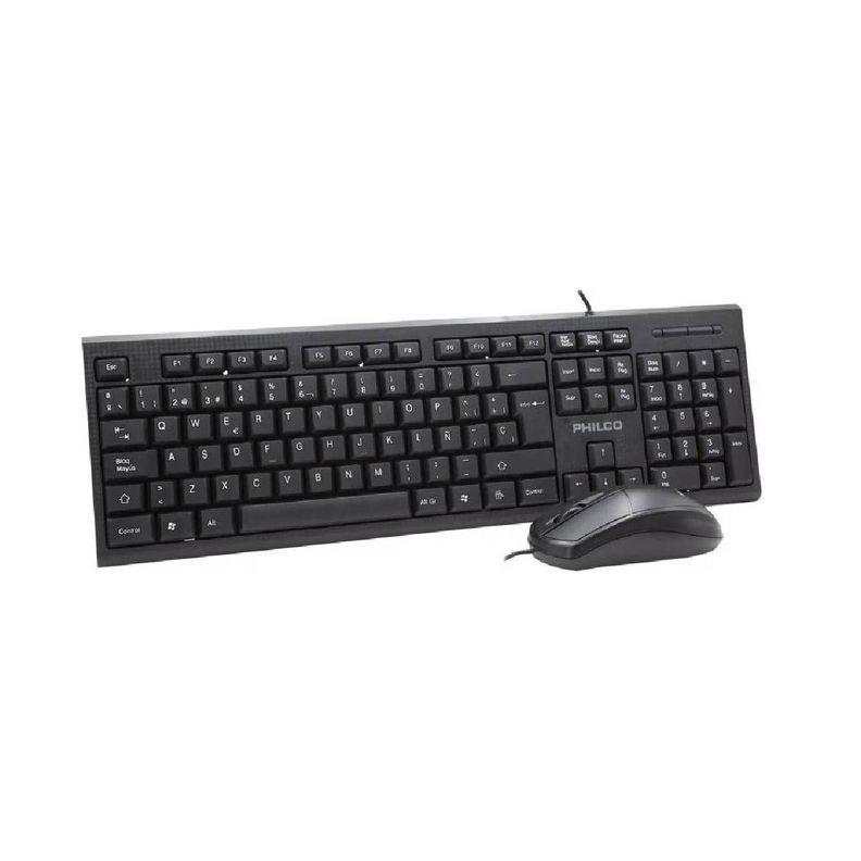 KIT COMBO Teclado y Mouse Philco K4500-0