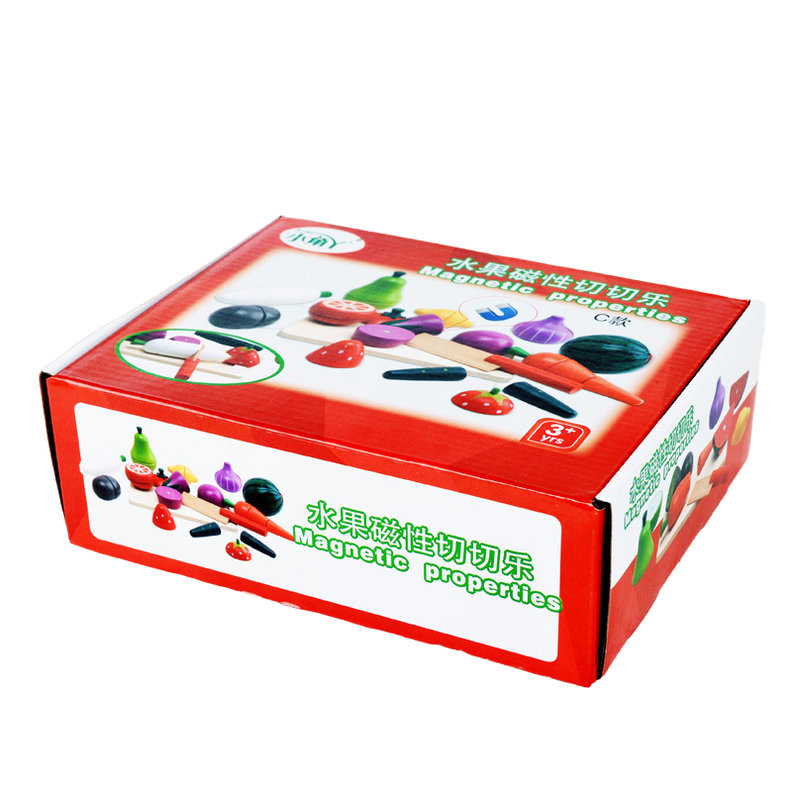 Juego de Frutas y Verduras Magneticas de Madera Niños-2