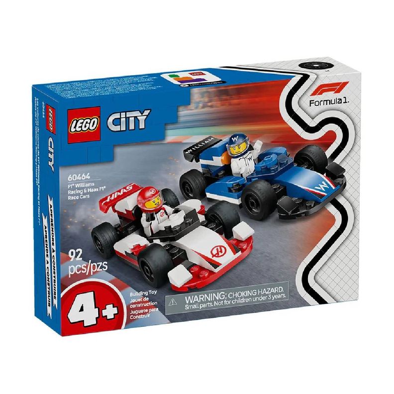 LEGO CITY: AUTOS DE F1 WILLIAMS RACING Y HAAS 60464-2