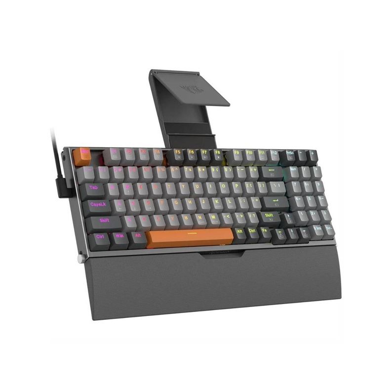 Teclado Mecanico Redragon Olaf Rgb Gris Switch Red-1