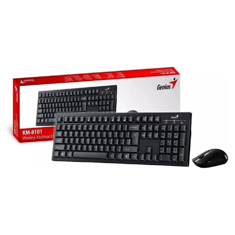 Kit Teclado Y Mouse Genius Inalambrico Km-8101 Español-0