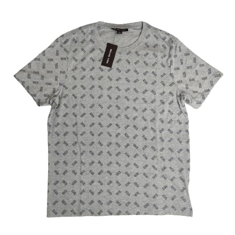 Polera MK Gris Claro Cuello Redondo Con Letras Talla M-0
