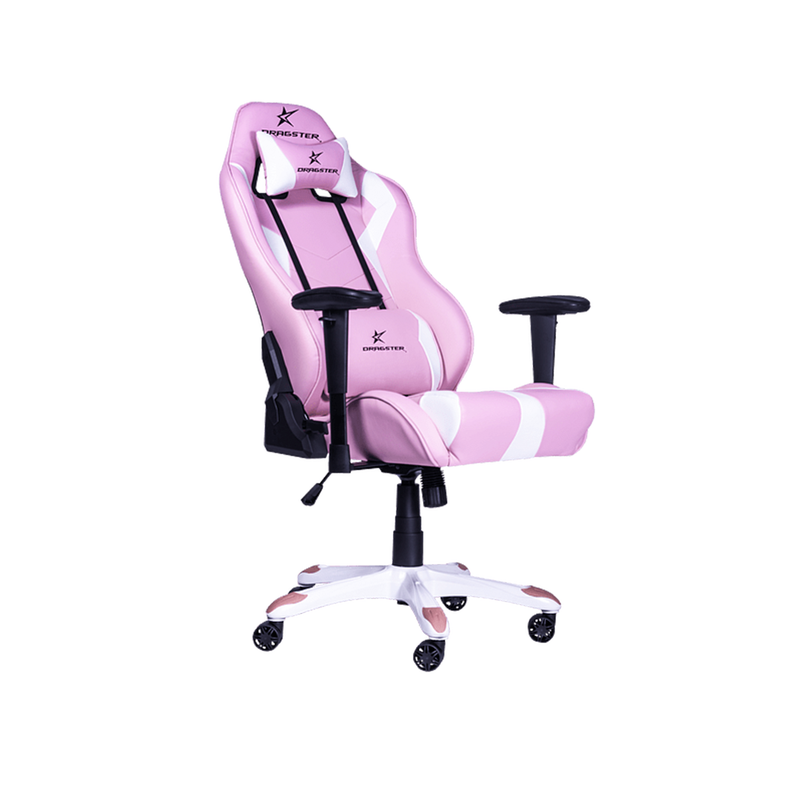 Silla Gamer Dragster GT 500 Pink Edition  Apoyabrazo 3D-1
