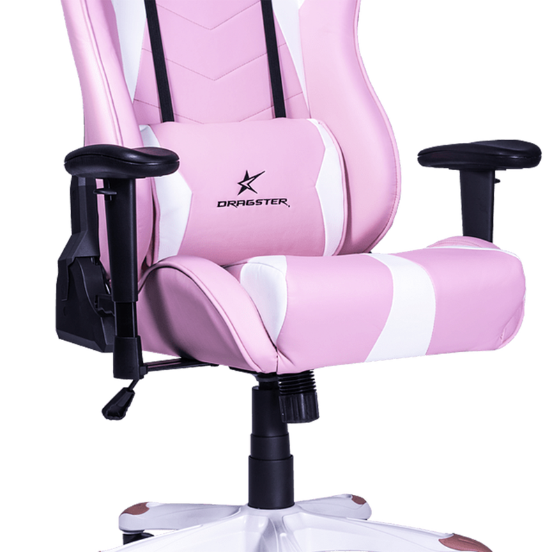 Silla Gamer Dragster GT 500 Pink Edition  Apoyabrazo 3D-4