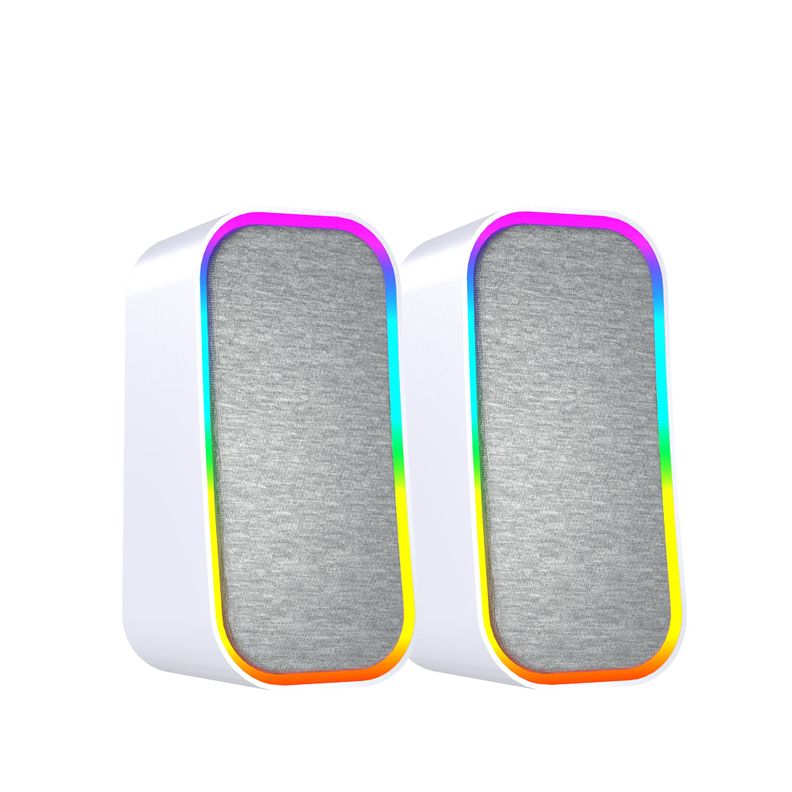 Parlante Fantech Groove RGB Blanca GS304 Negro