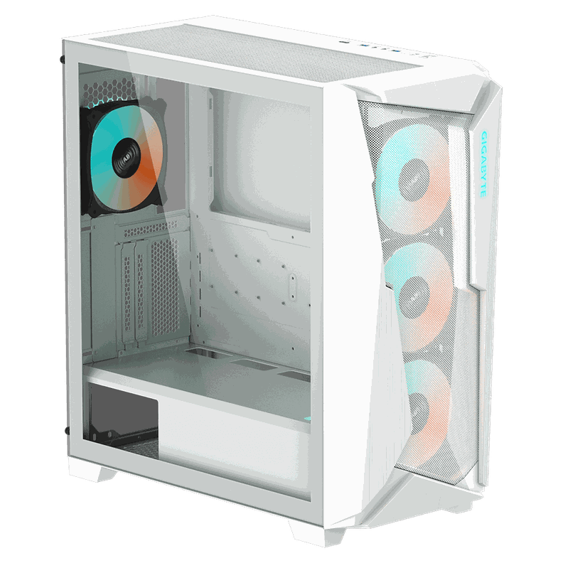 Gabinete Gigabyte Aorus C301 Glass Blanco-0