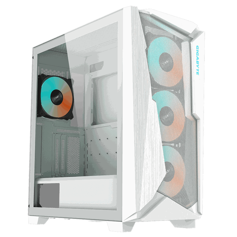 Gabinete Gigabyte Aorus C301 Glass Blanco-1