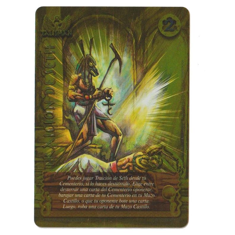 Carta Promo Traicion de Seth Dorada Myl Negro-0