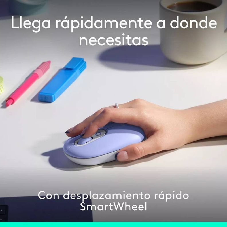 Teclado Logitech POP Icon Combo Español Lila-4