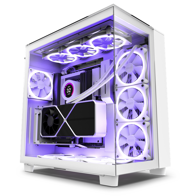 Gabinete NZXT H9 Elite ATX Mid Tower Blanco-0