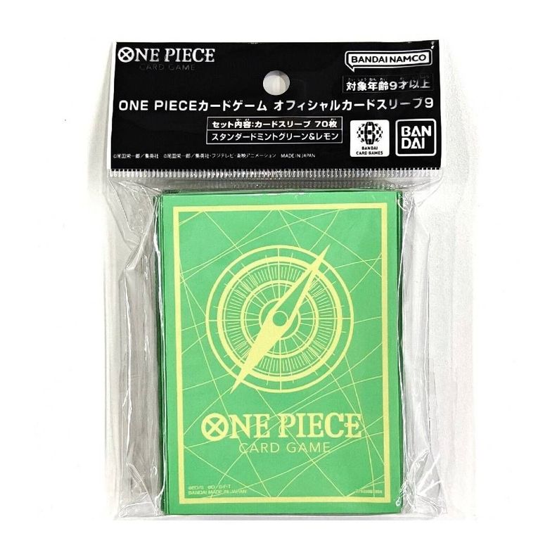 Protectores One Piece TCG Official Sleeves 9 Green and Lemon-1