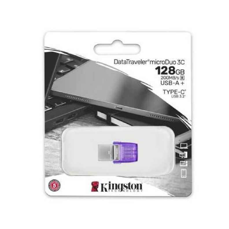 Pendrive 128GB DataTraveler MicroDuo-3