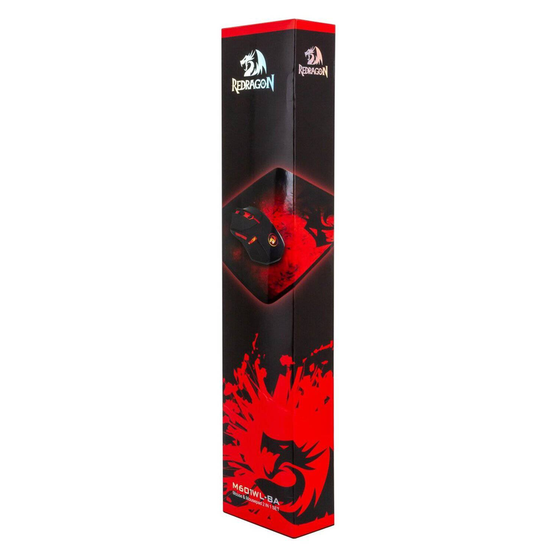 Kit Mousepad y Mouse Gamer Redragon Inalambrico M601WL-BA-4