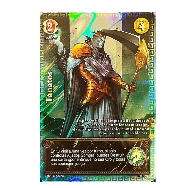 Carta Promo Tanatos Troya Furia Ext Myl-0