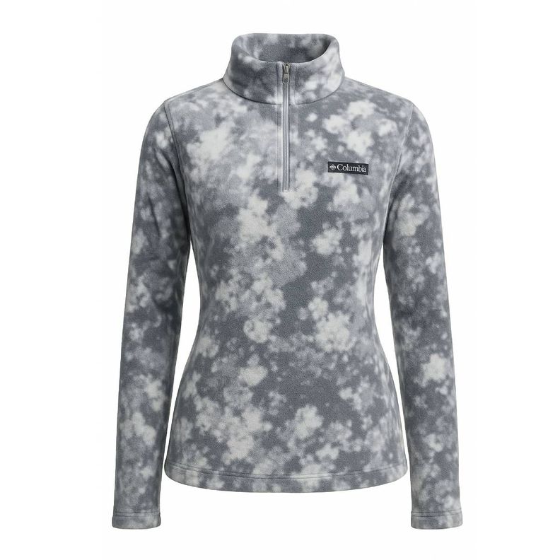 Polerón Columbia Mujer Gris con Blanco Tie-Dye - Talla L-0