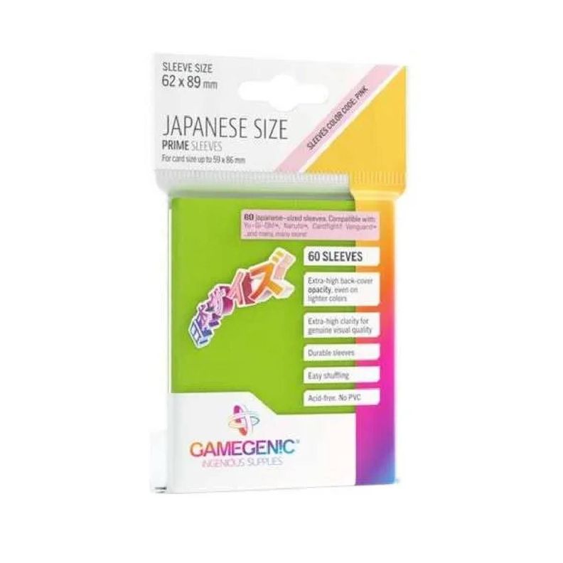 Protectores Prime Gamegenic - Lime (62 x 89 mm) (60ct)-0