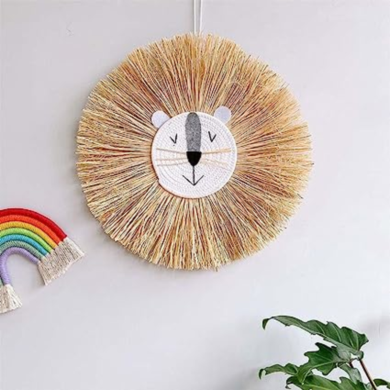Adorno colgante de pared para sala de estar forma de Leon-1