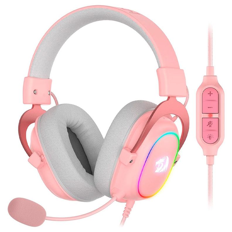 Audifonos Gamer Redragon Zeus H510-X RGB Pink 7.1 USB-0