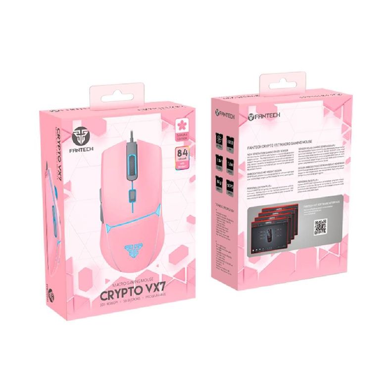 Mouse Fantech CRYPTO VX7 Sakura Edition-3