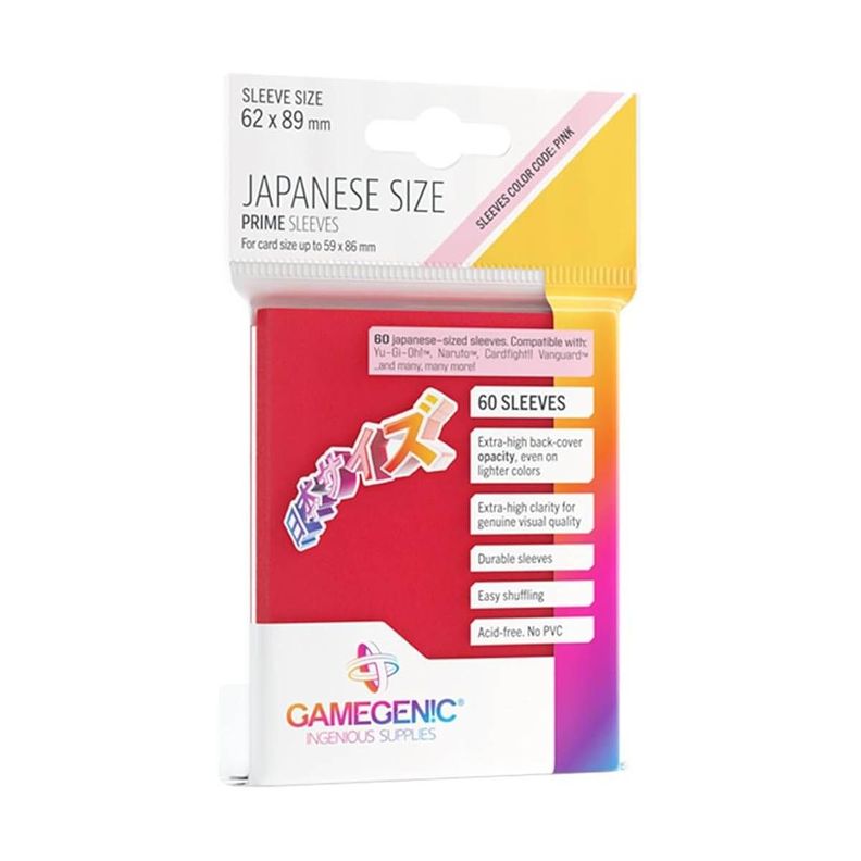 Protectores Prime Gamegenic - Red (62 x 89 mm) (60ct)-0