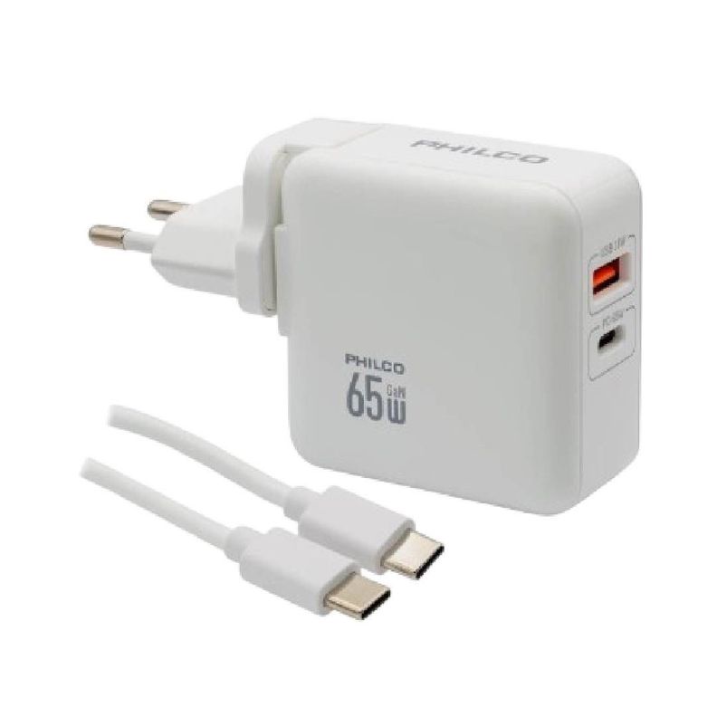 Cargador Super Rapido Philco Usb 3.0 65W QC665-0