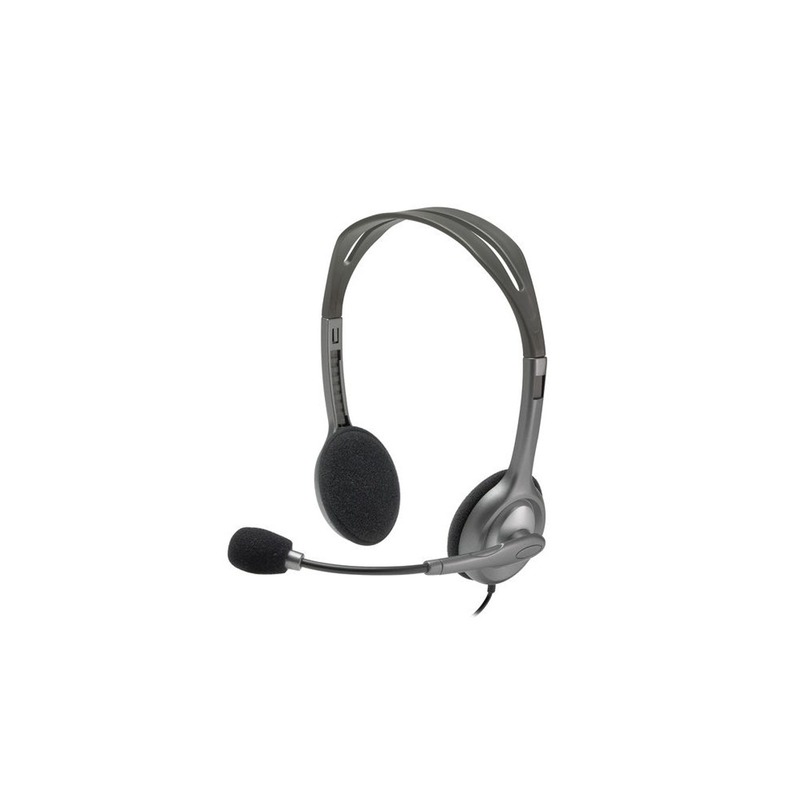 Audifonos Logitech H111 con Microfono Jack 3.5mm Negro