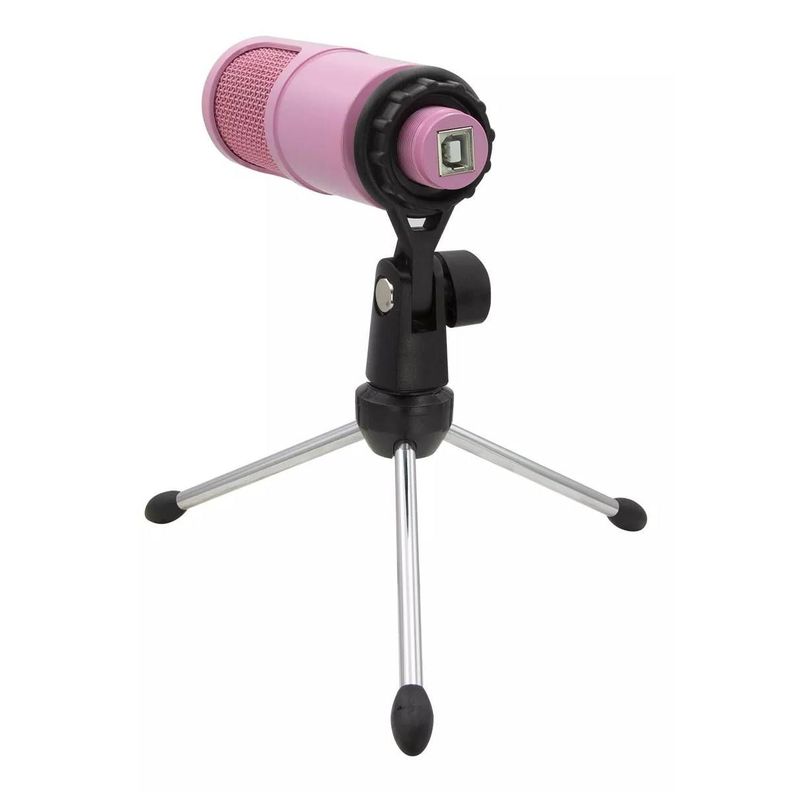 Micrófono Condensador para Streaming Philco USB 31623 Rosado-2