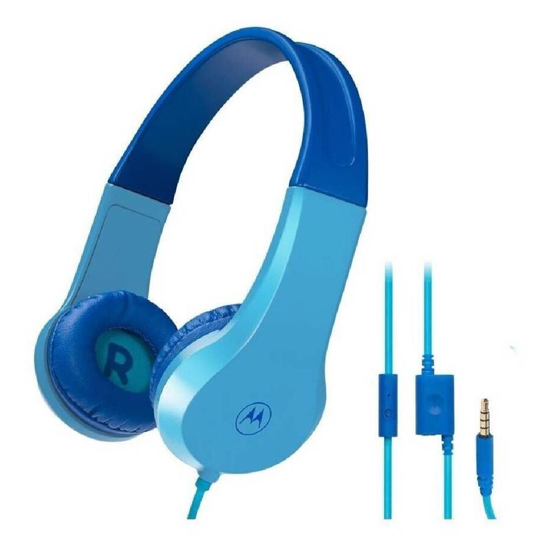 Audífonos Motorola JR 200 Azul Over-Ear con Cable-0