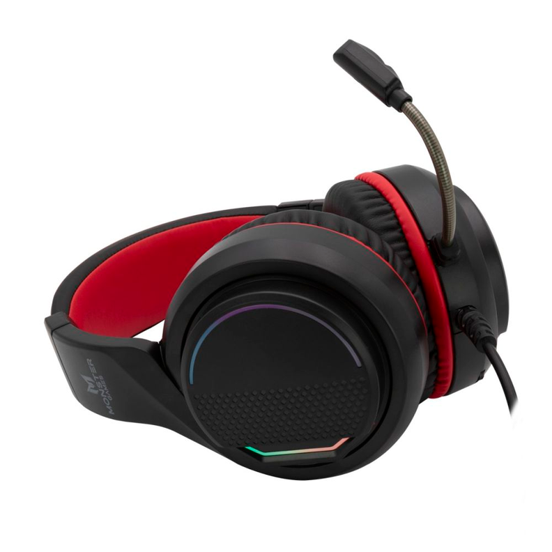 Audifonos Gamer Monster Games Snap RGB USB Jack 3.5mm-4