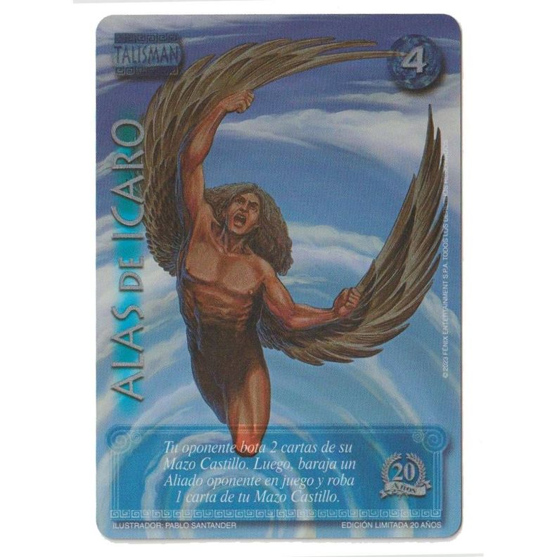 Carta Promo Alas de Icaro 20 Años Myl-0