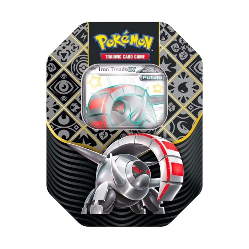 Pokemon TCG Paldean Fates Tin Iron Treads EX Español-0